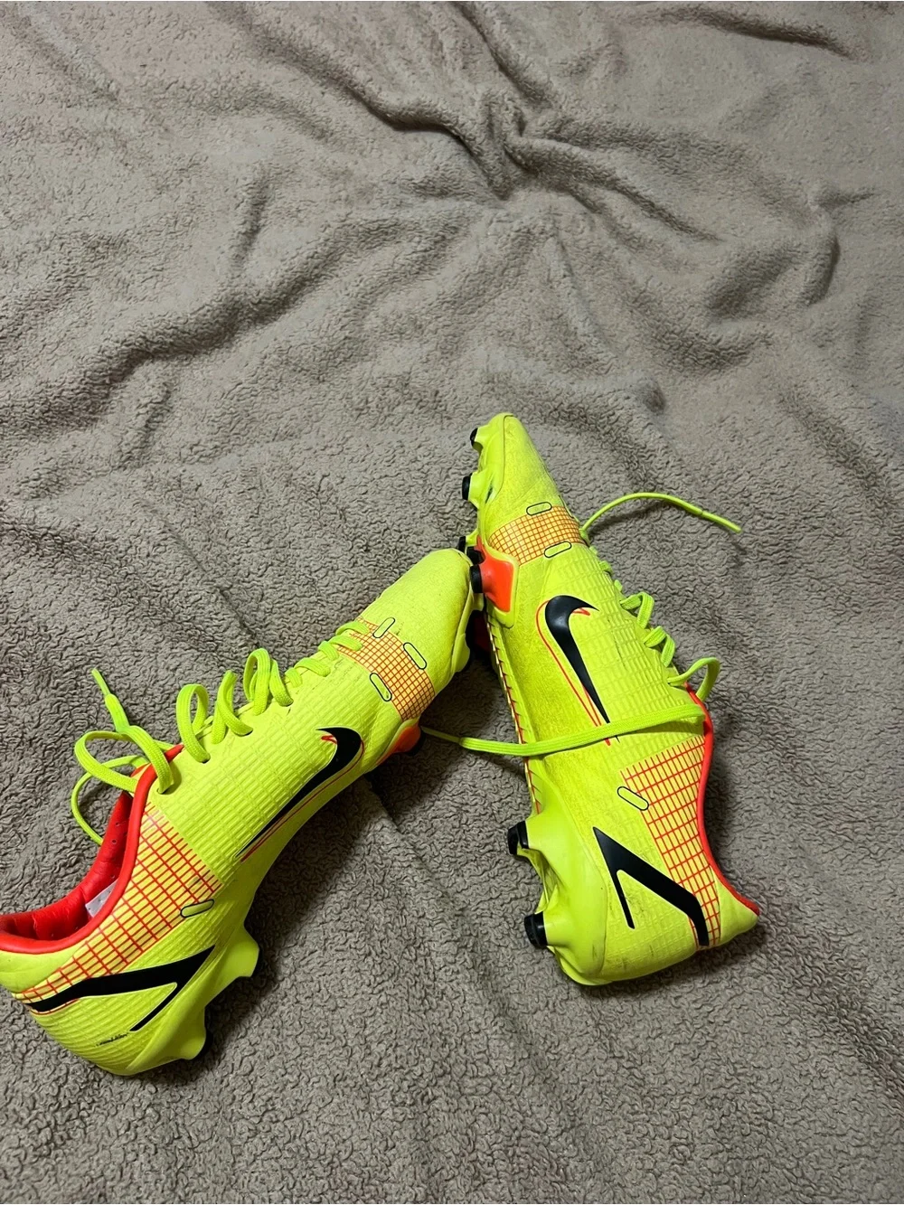 Nike Mercurial Kids Neon Soccer Cleats